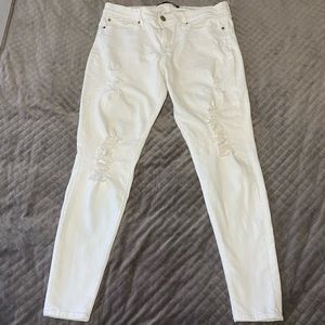 Express White Legging Mid-Rise Jean